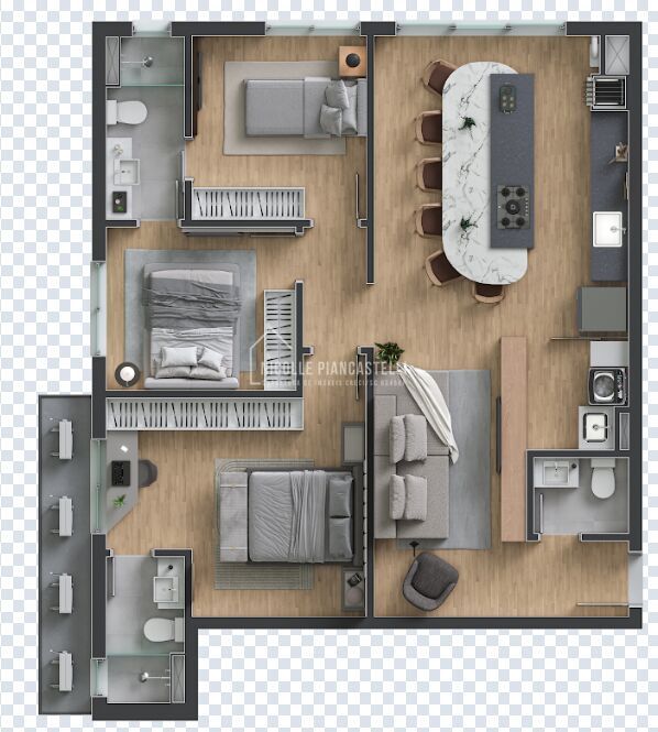 Apartamento, 3 quartos, 91 m² - Foto 3