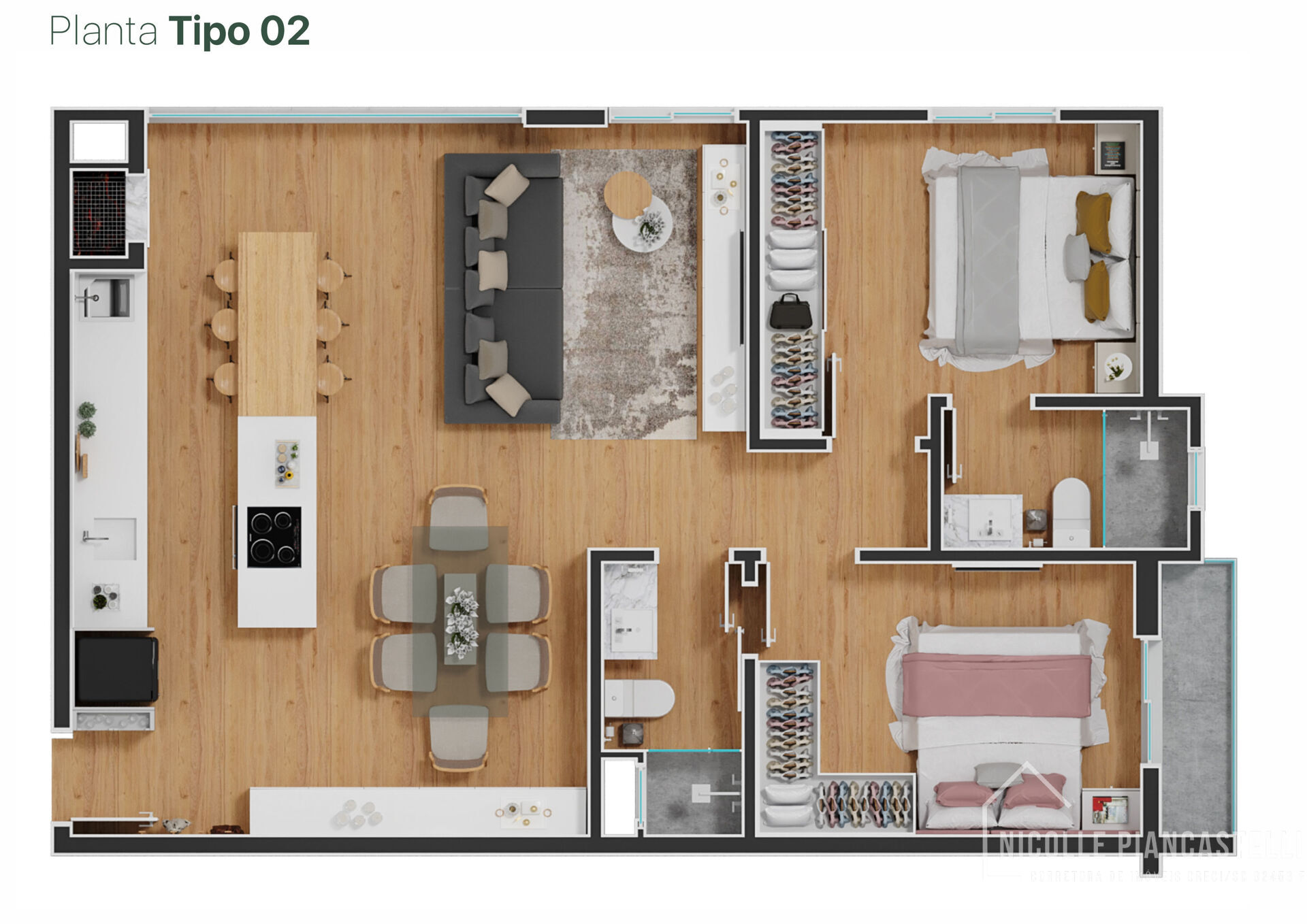 Apartamento à venda com 3 quartos, 74m² - Foto 14