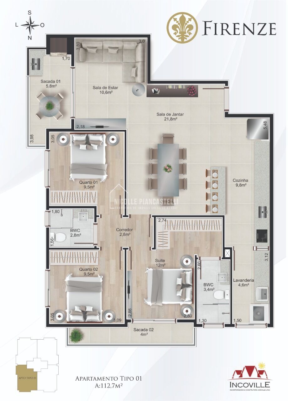 Apartamento, 3 quartos, 111 m² - Foto 16