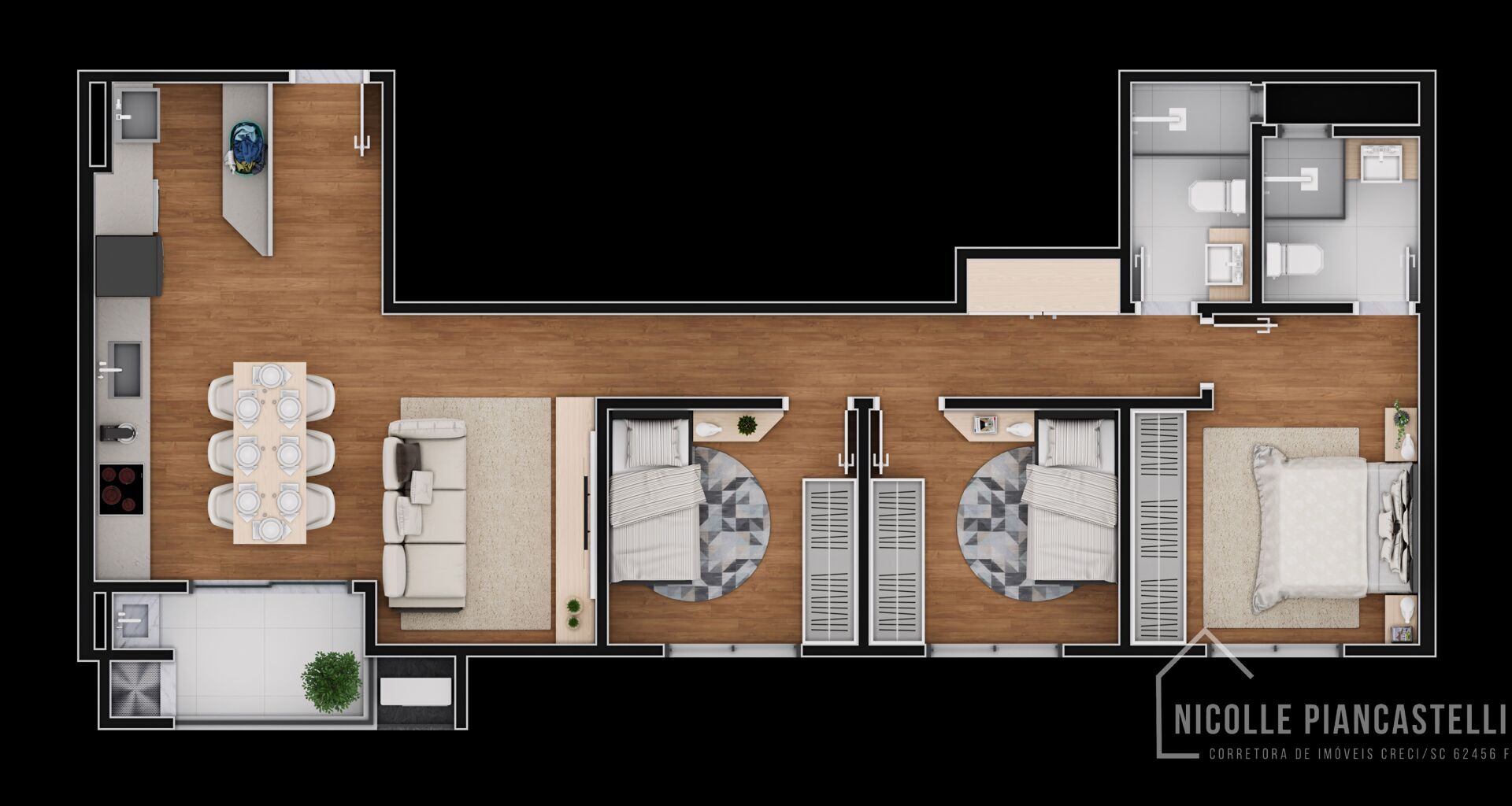 Apartamento à venda com 3 quartos, 78m² - Foto 14
