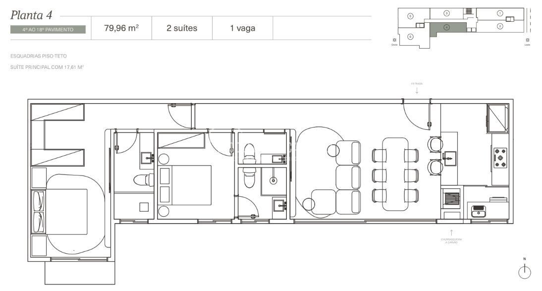 Apartamento, 3 quartos, 129 m² - Foto 3
