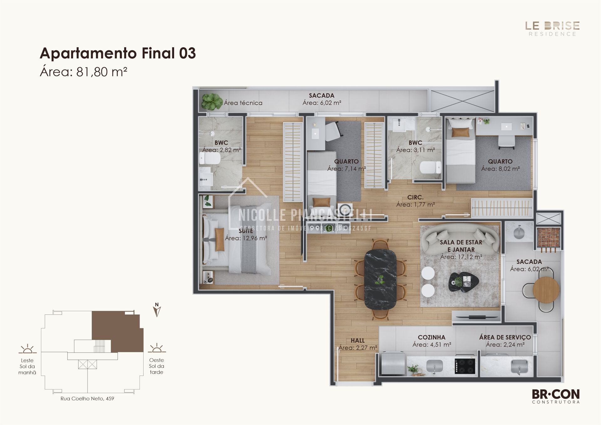 Apartamento, 3 quartos, 81 m² - Foto 4