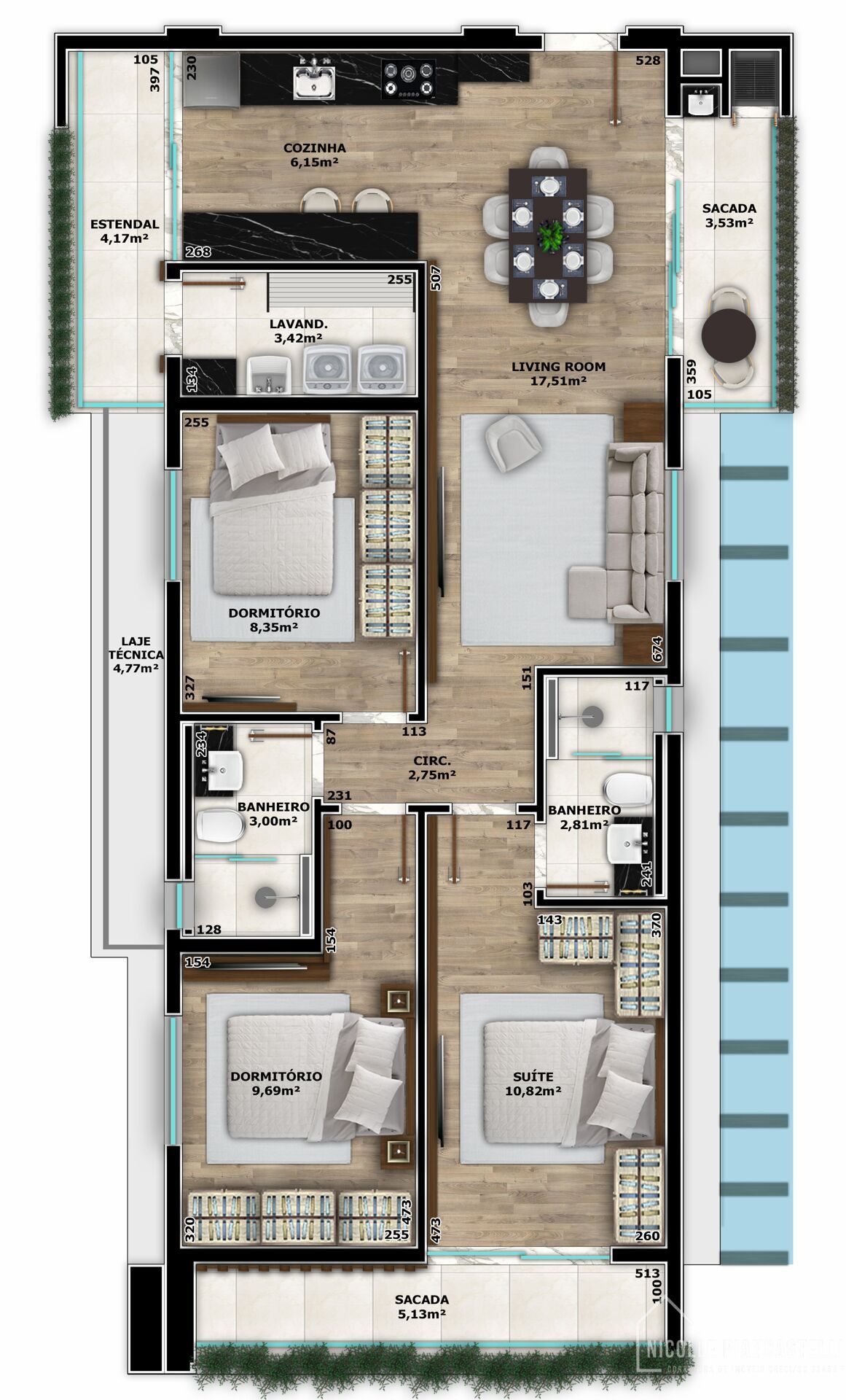 Apartamento à venda com 3 quartos, 93m² - Foto 5