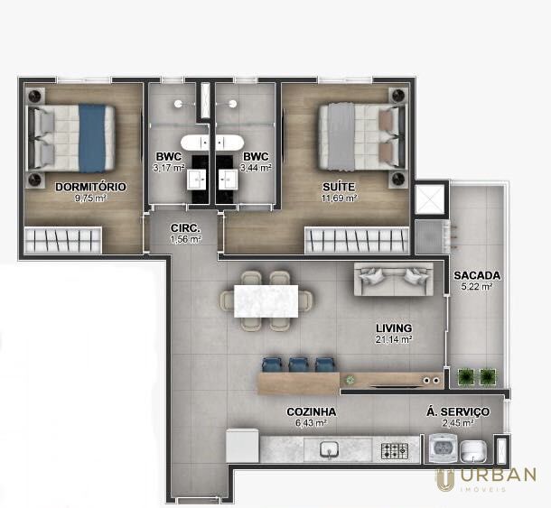 Apartamento à venda com 2 quartos, 73m² - Foto 15