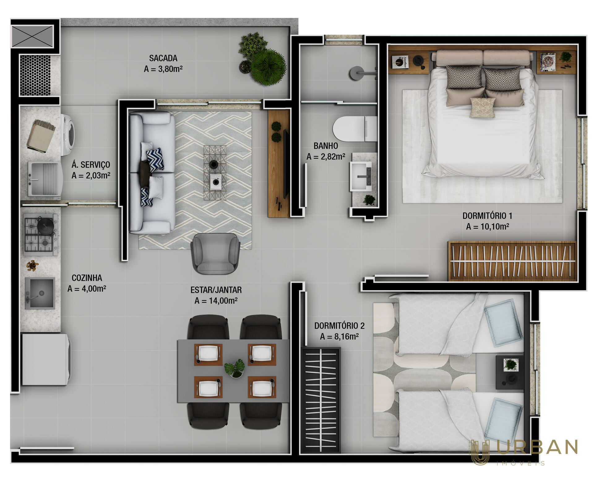 Apartamento à venda com 2 quartos, 52m² - Foto 19