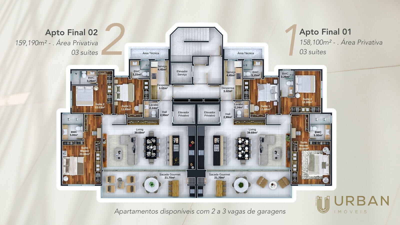 Apartamento à venda com 3 quartos, 159m² - Foto 20