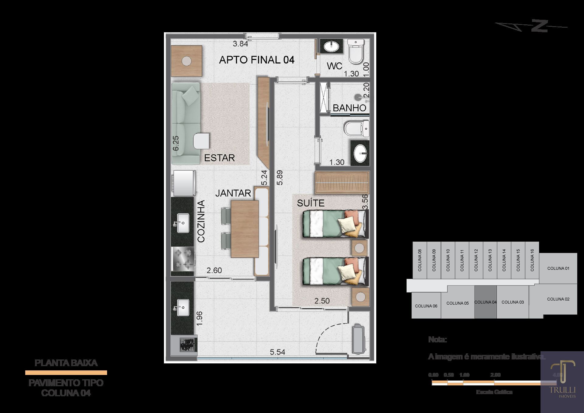 Apartamento, 1 quarto, 46 m² - Foto 4
