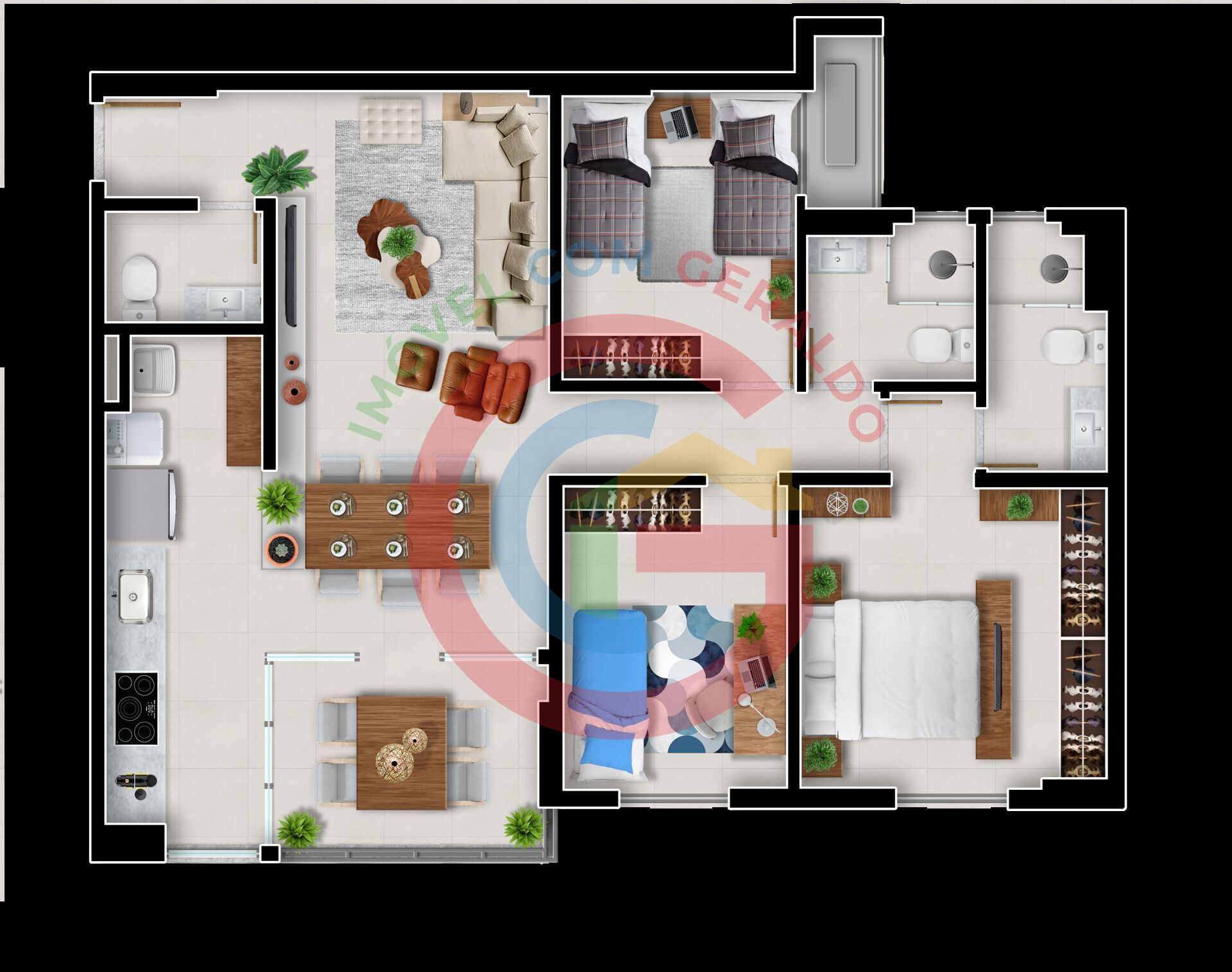 Apartamento, 3 quartos, 77 m² - Foto 29