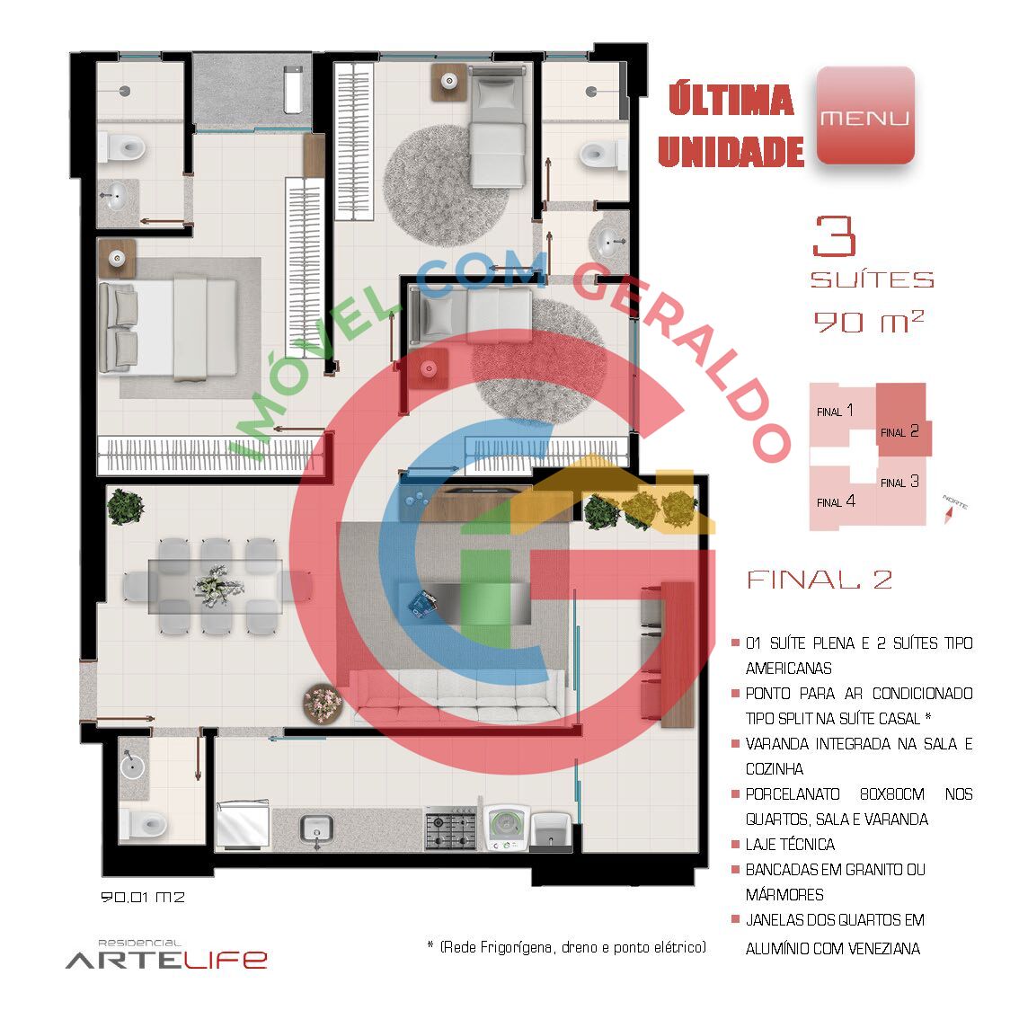 Apartamento à venda com 3 quartos, 80m² - Foto 24