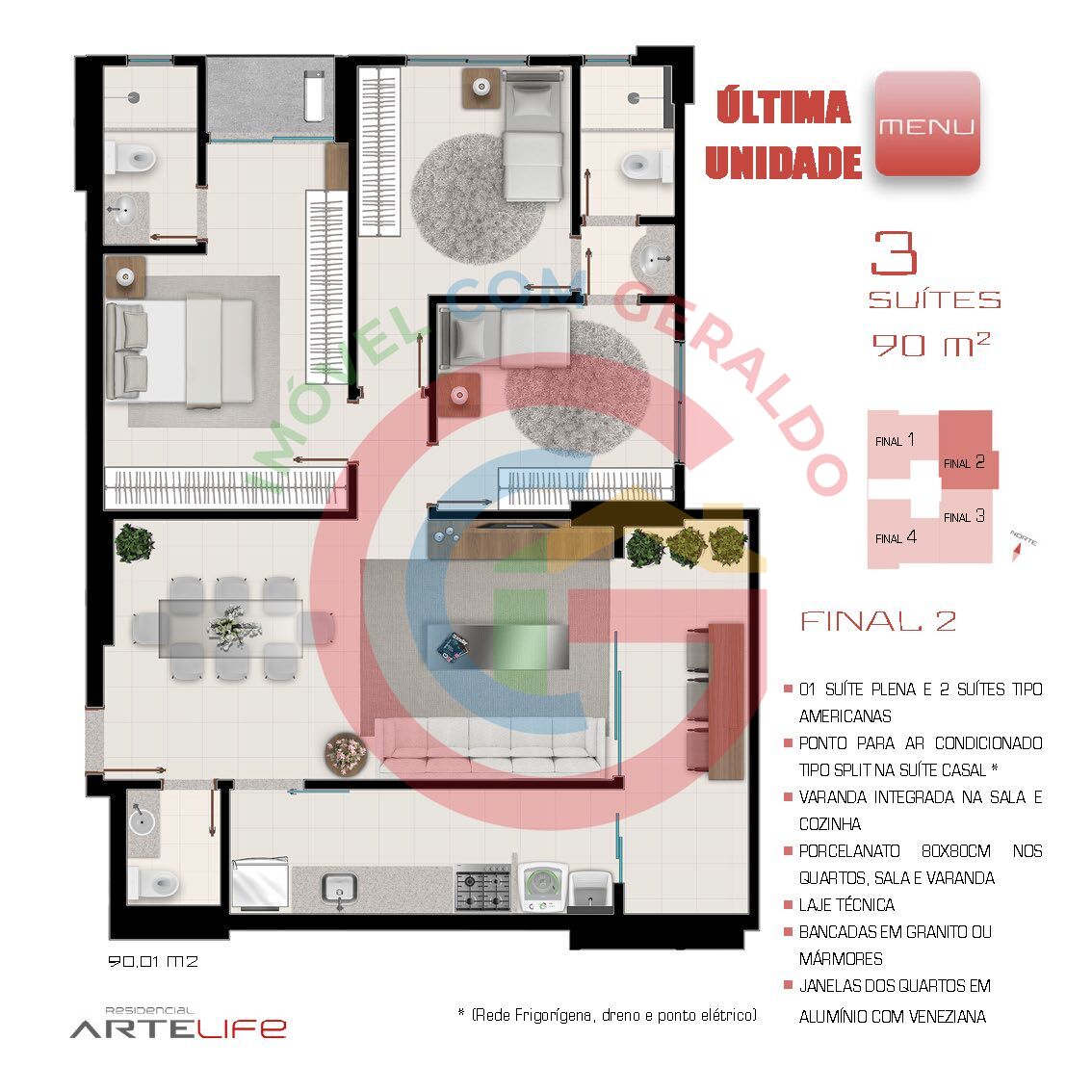 Apartamento, 3 quartos, 80 m² - Foto 24