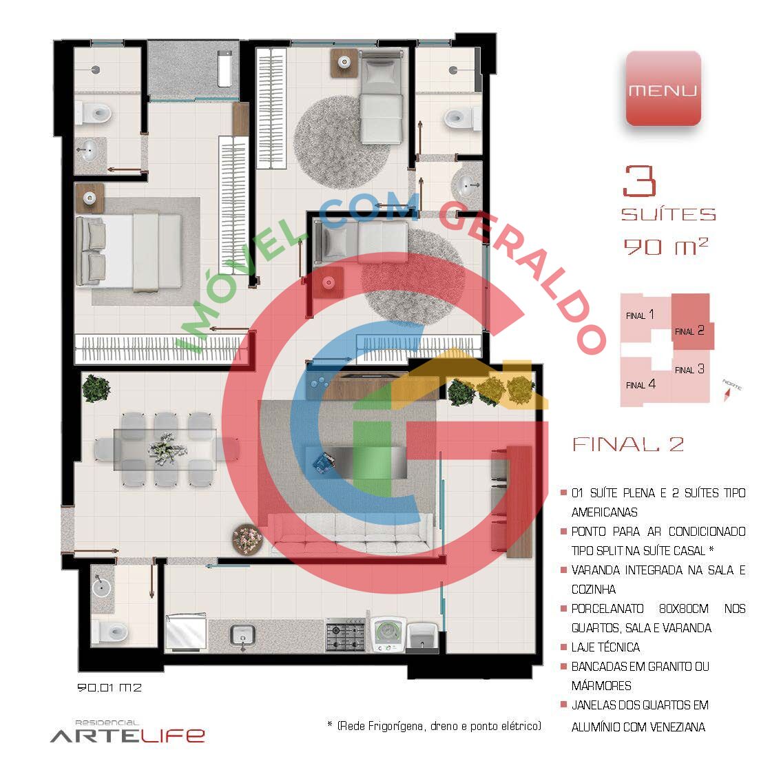 Apartamento à venda com 3 quartos, 80m² - Foto 23