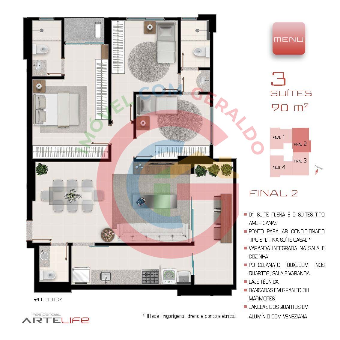 Apartamento, 3 quartos, 80 m² - Foto 23