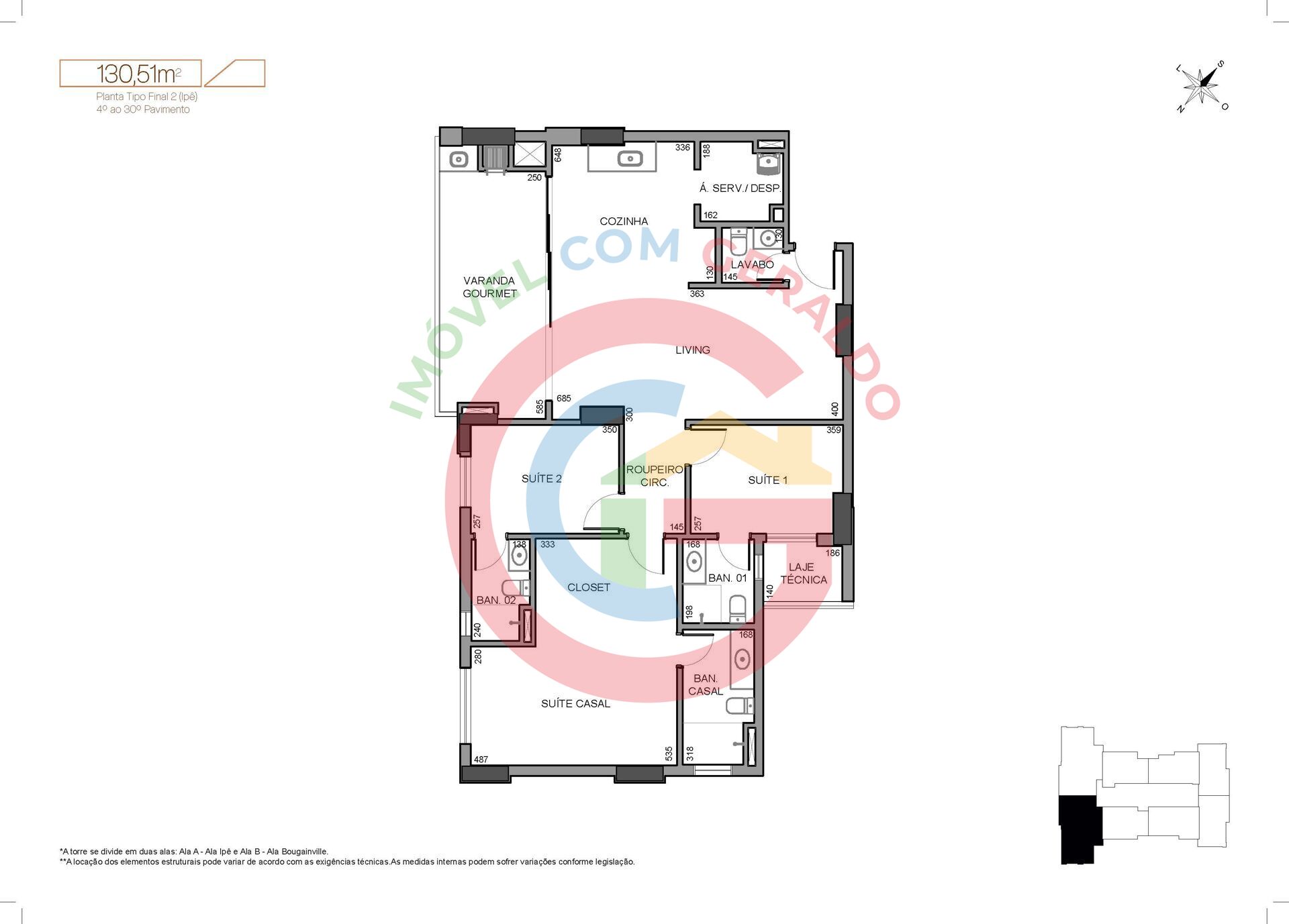 Apartamento, 3 quartos, 130 m² - Foto 33