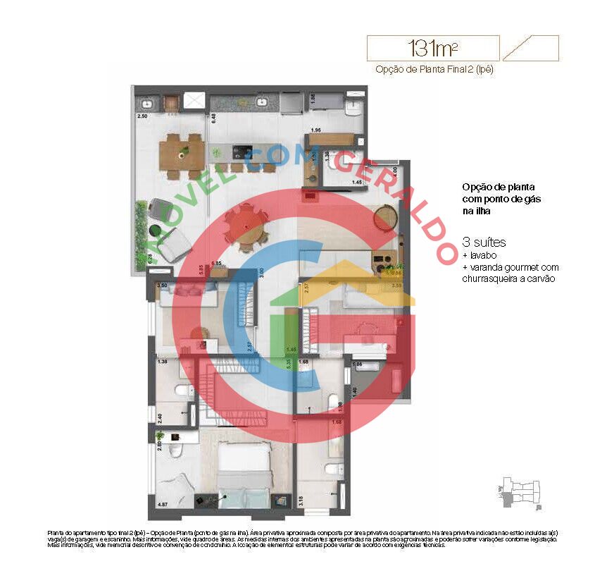 Apartamento, 3 quartos, 130 m² - Foto 32