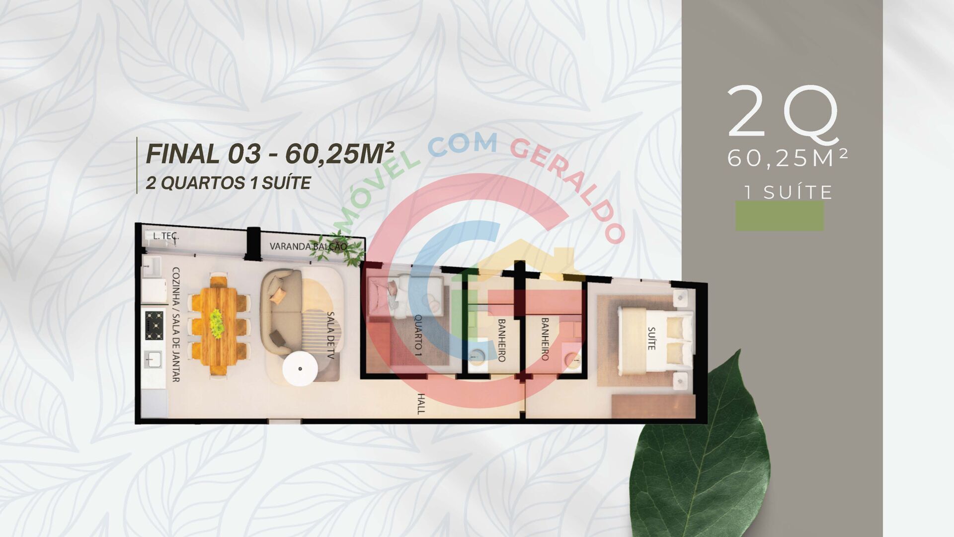Apartamento, 2 quartos, 60 m² - Foto 7