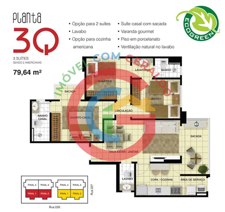 Apartamento, 3 quartos, 79 m² - Foto 23