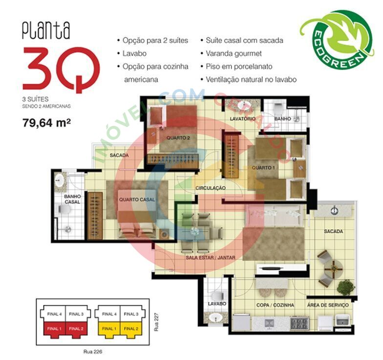 Apartamento, 3 quartos, 79 m² - Foto 23