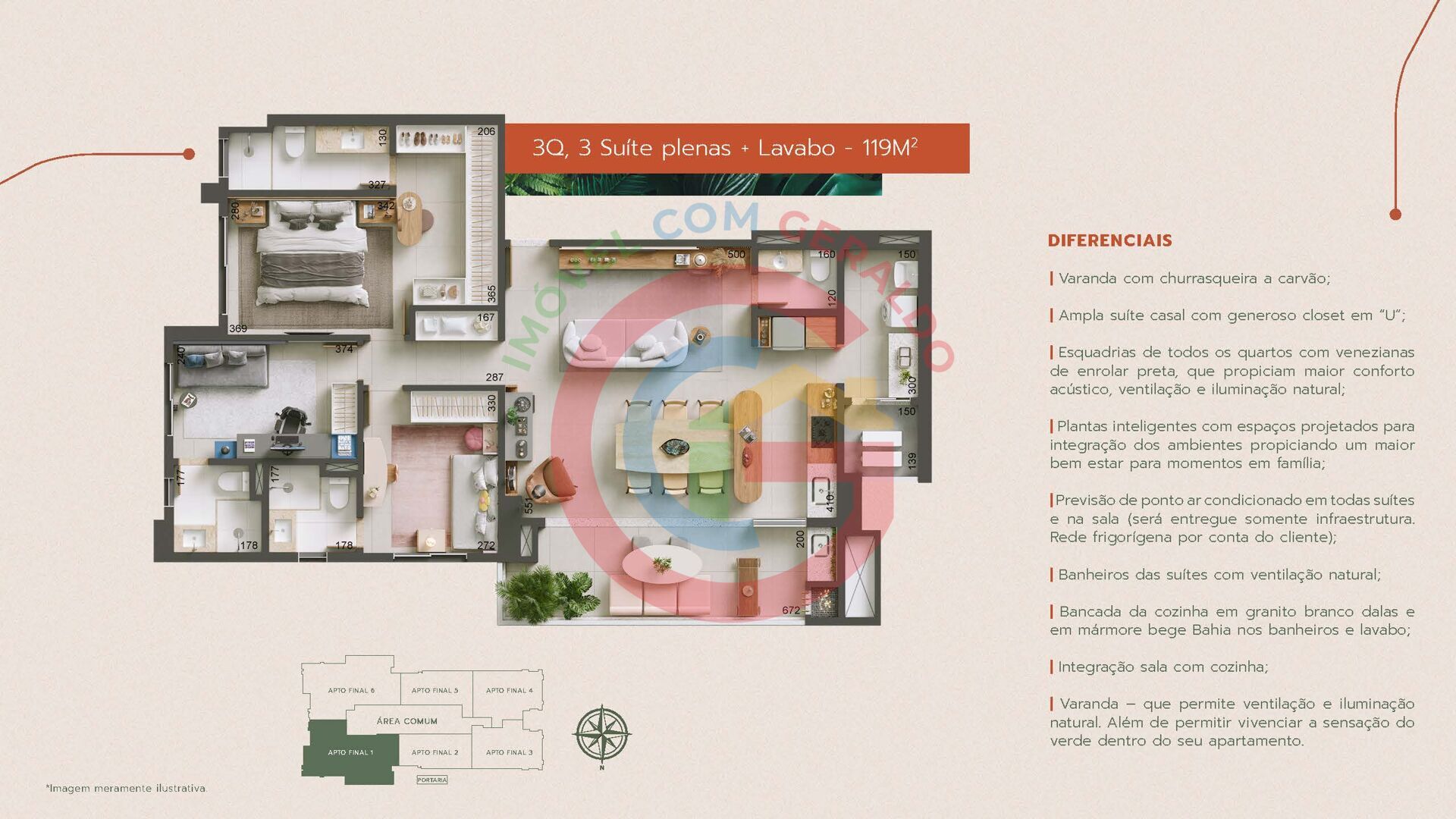 Apartamento, 3 quartos, 119 m² - Foto 7