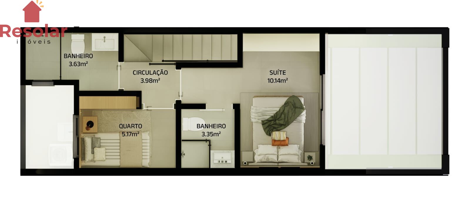 Casa, 1 quarto, 73 m² - Foto 4