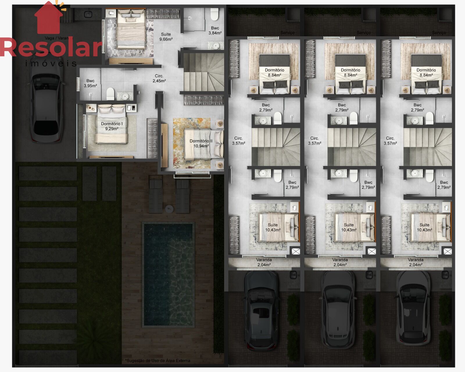 Casa, 2 quartos, 73 m² - Foto 11