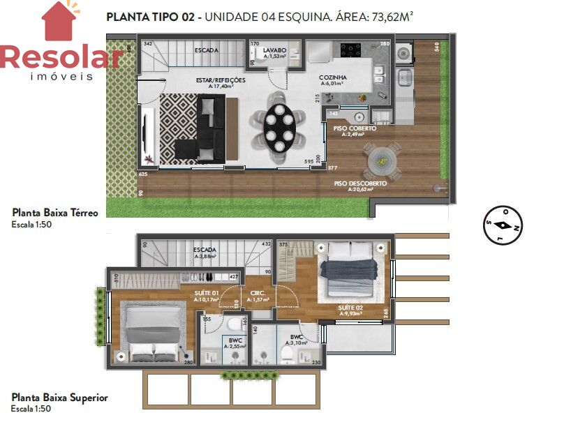 Casa, 2 quartos, 71 m² - Foto 19
