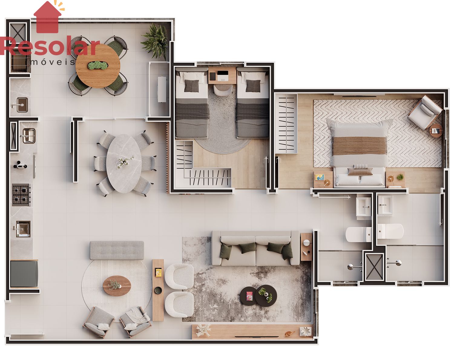 Apartamento, 3 quartos, 83 m² - Foto 36