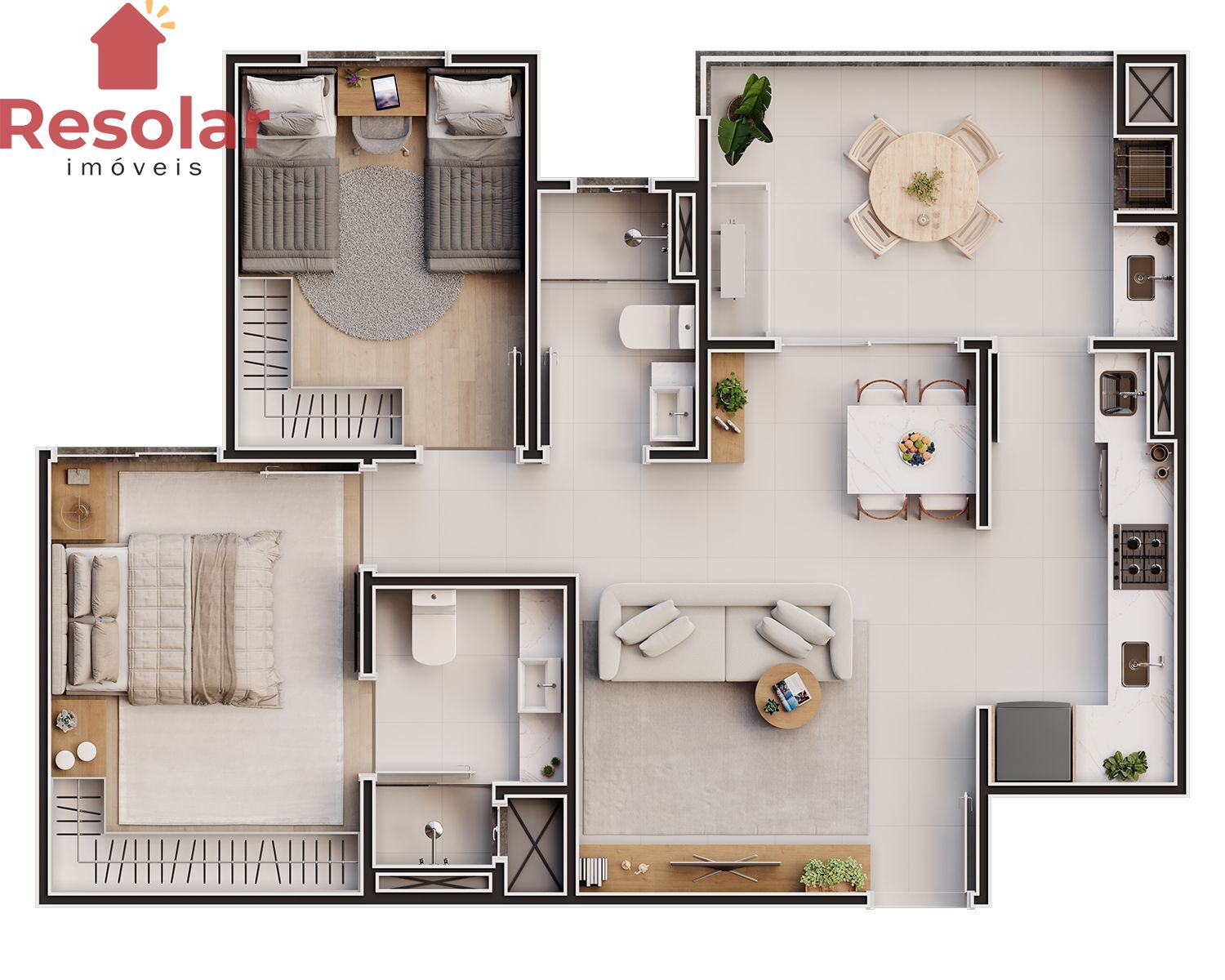 Apartamento, 3 quartos, 83 m² - Foto 35