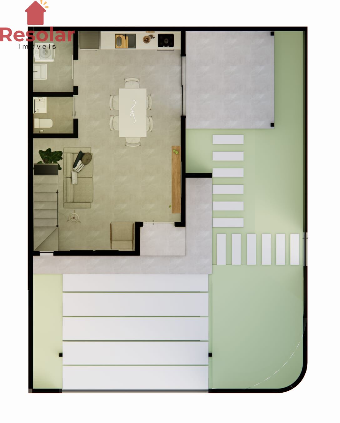 Casa, 2 quartos, 55 m² - Foto 9