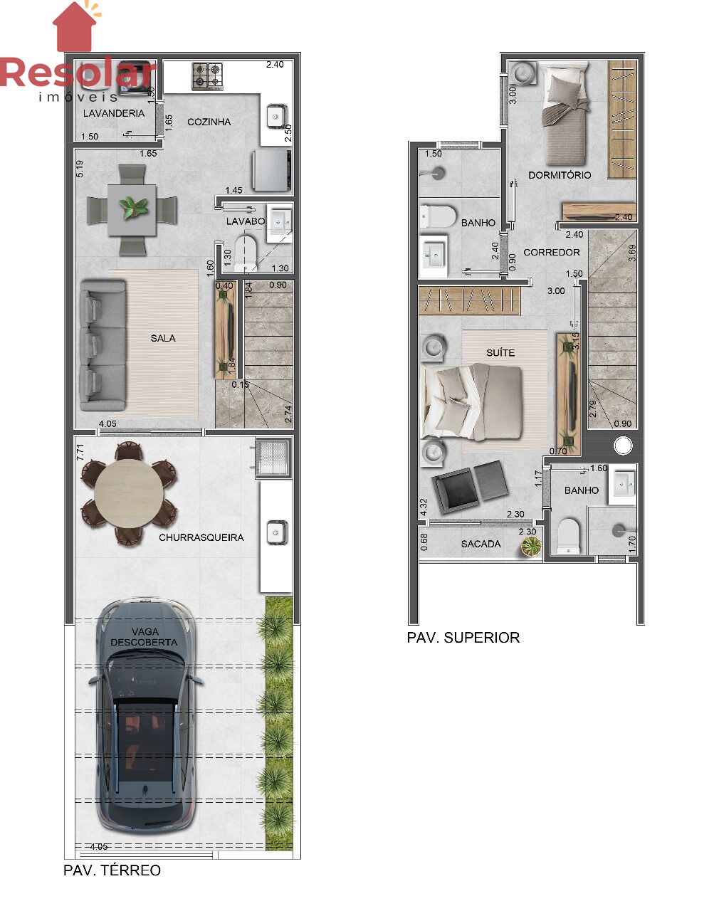 Sobrado, 2 quartos, 77 m² - Foto 30