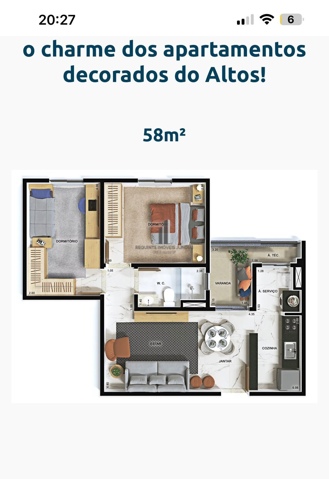 Apartamento à venda com 2 quartos, 58m² - Foto 5