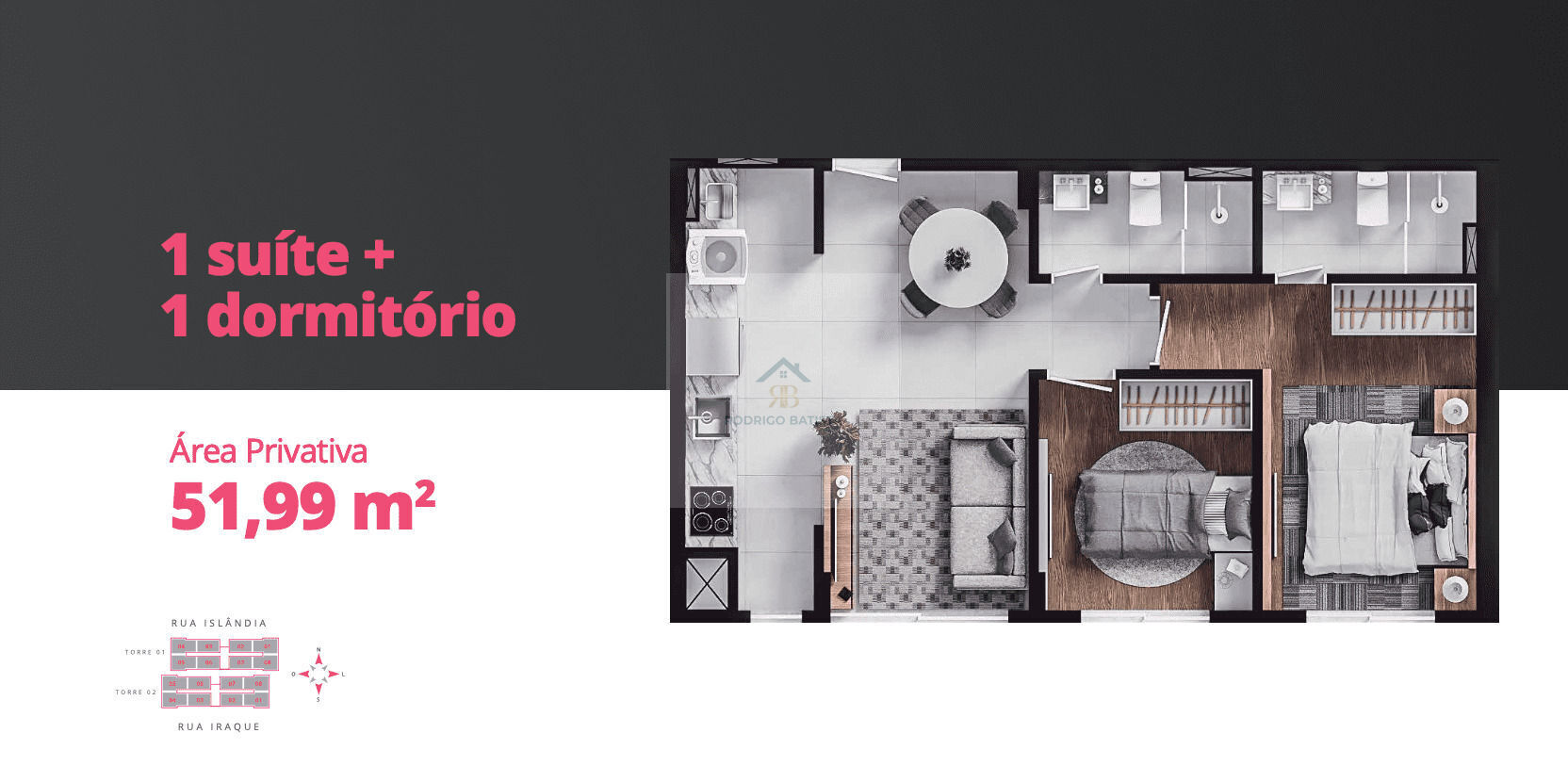 Apartamento, 1 quarto, 51 m² - Foto 8