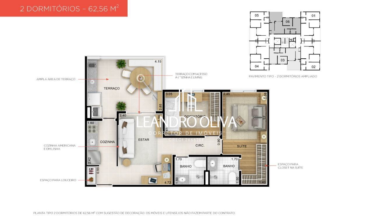 Apartamento, 2 quartos, 63 m² - Foto 42