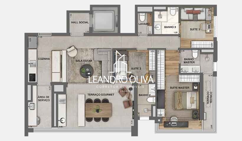 Apartamento, 3 quartos, 119 m² - Foto 25