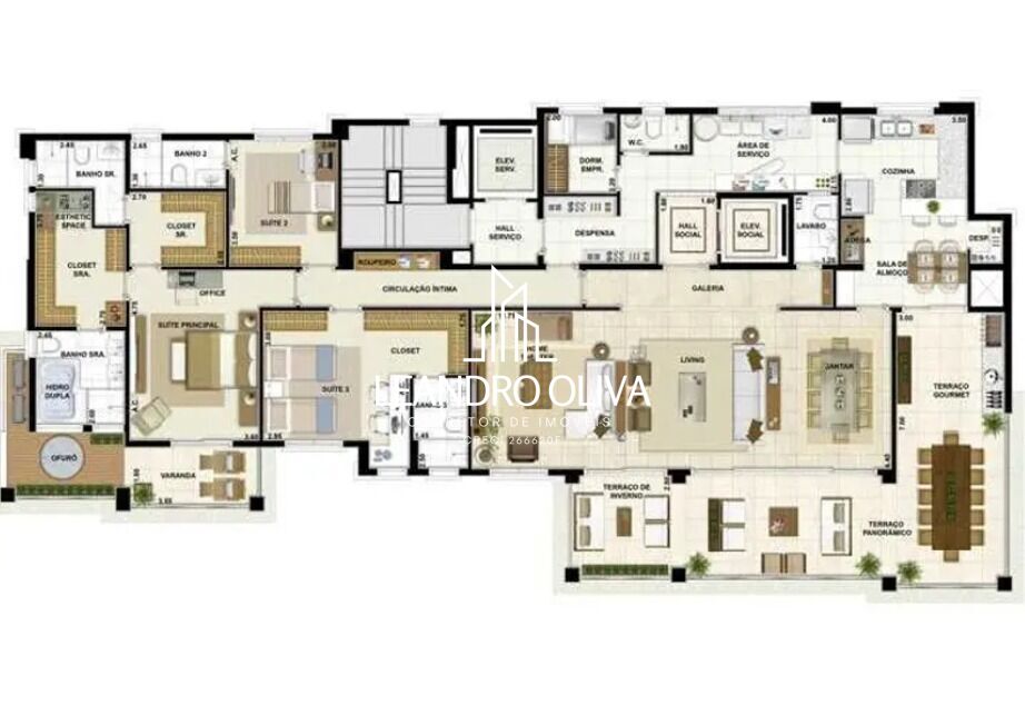 Apartamento, 4 quartos, 298 m² - Foto 49