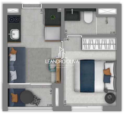 Apartamento, 1 quarto, 24 m² - Foto 34