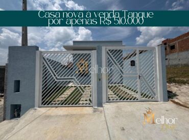 Casa nova à venda Tanque por apenas R$ 510.000