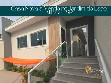Casa Nova à Venda no Jardim do Lago Atibaia - SP