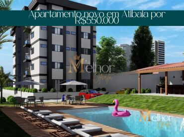 Apartamento novo em Atibaia por R$550.000