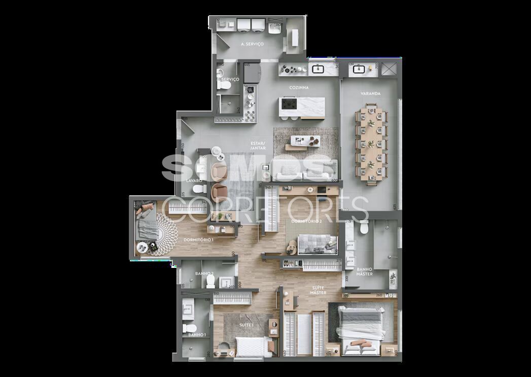 Apartamento, 3 quartos, 161 m² - Foto 34