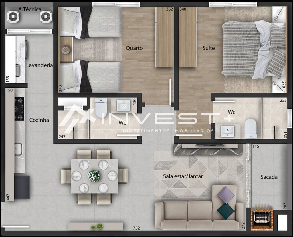 Apartamento, 2 quartos, 65 m² - Foto 11