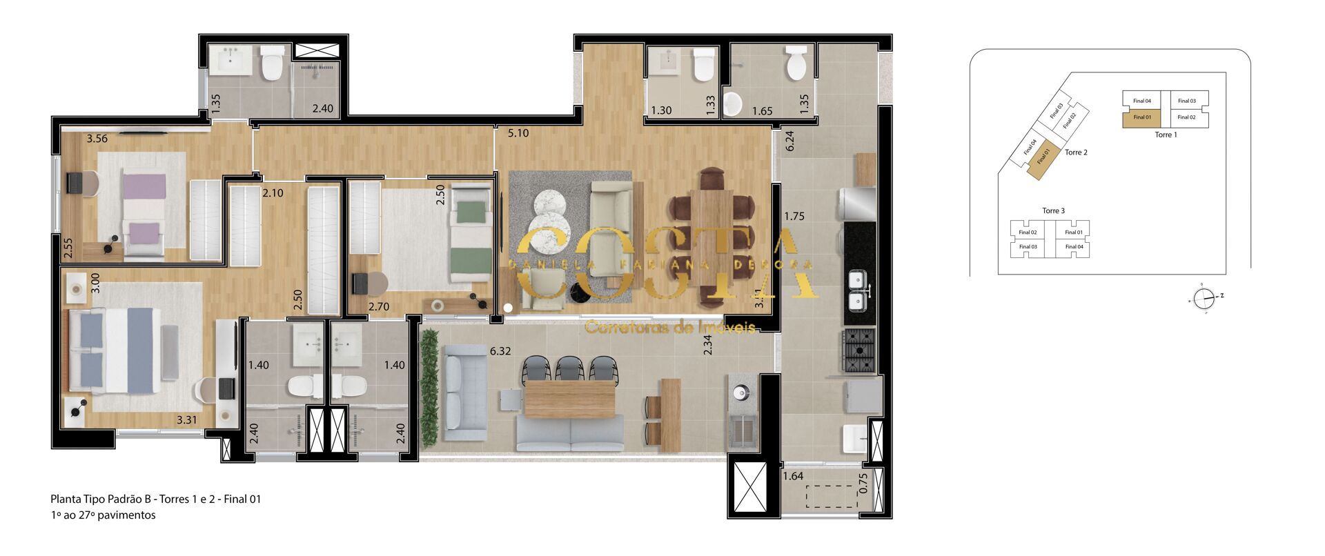 Apartamento à venda com 2 quartos, 116m² - Foto 33