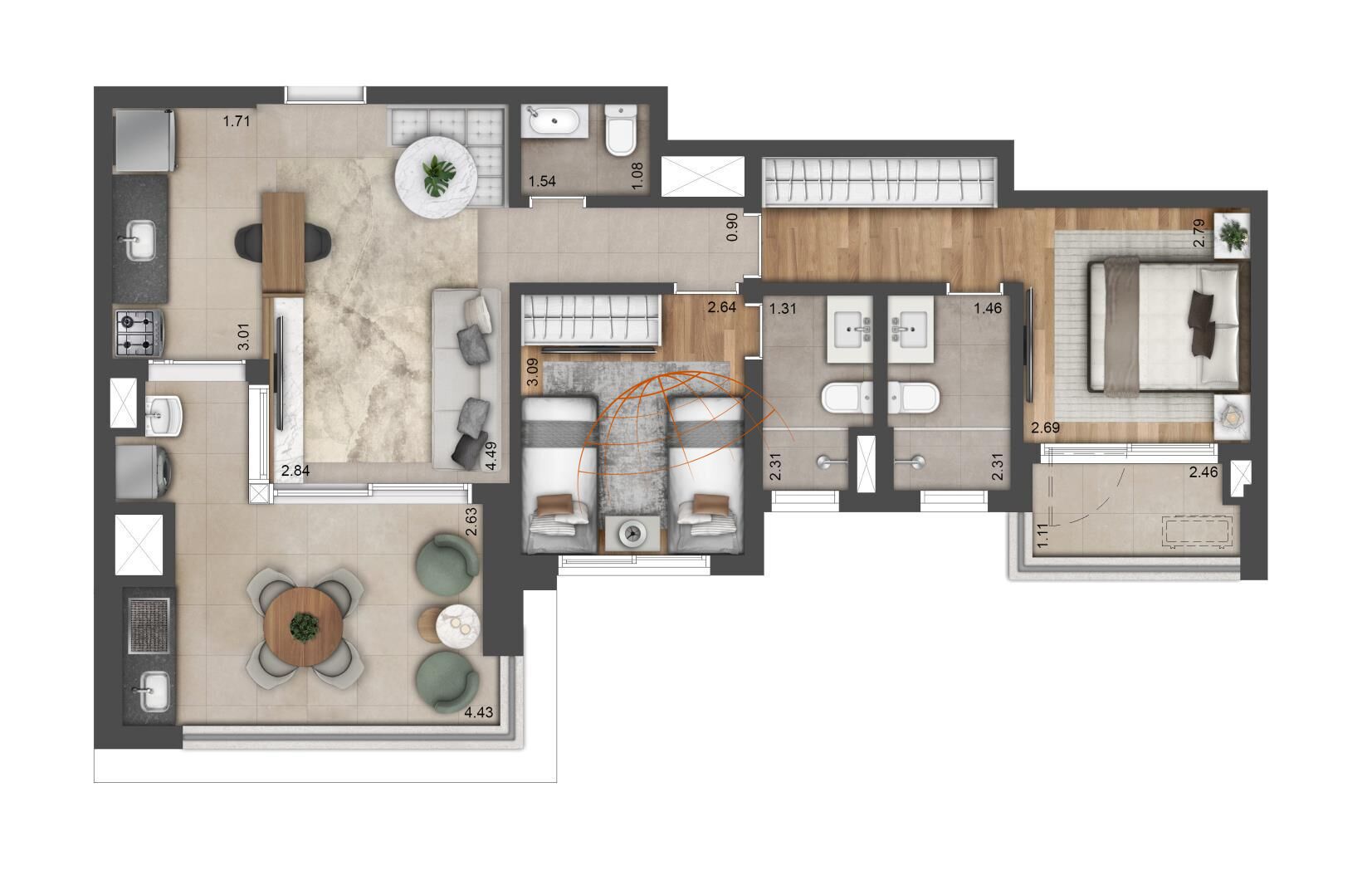 Apartamento, 3 quartos, 147 m² - Foto 35