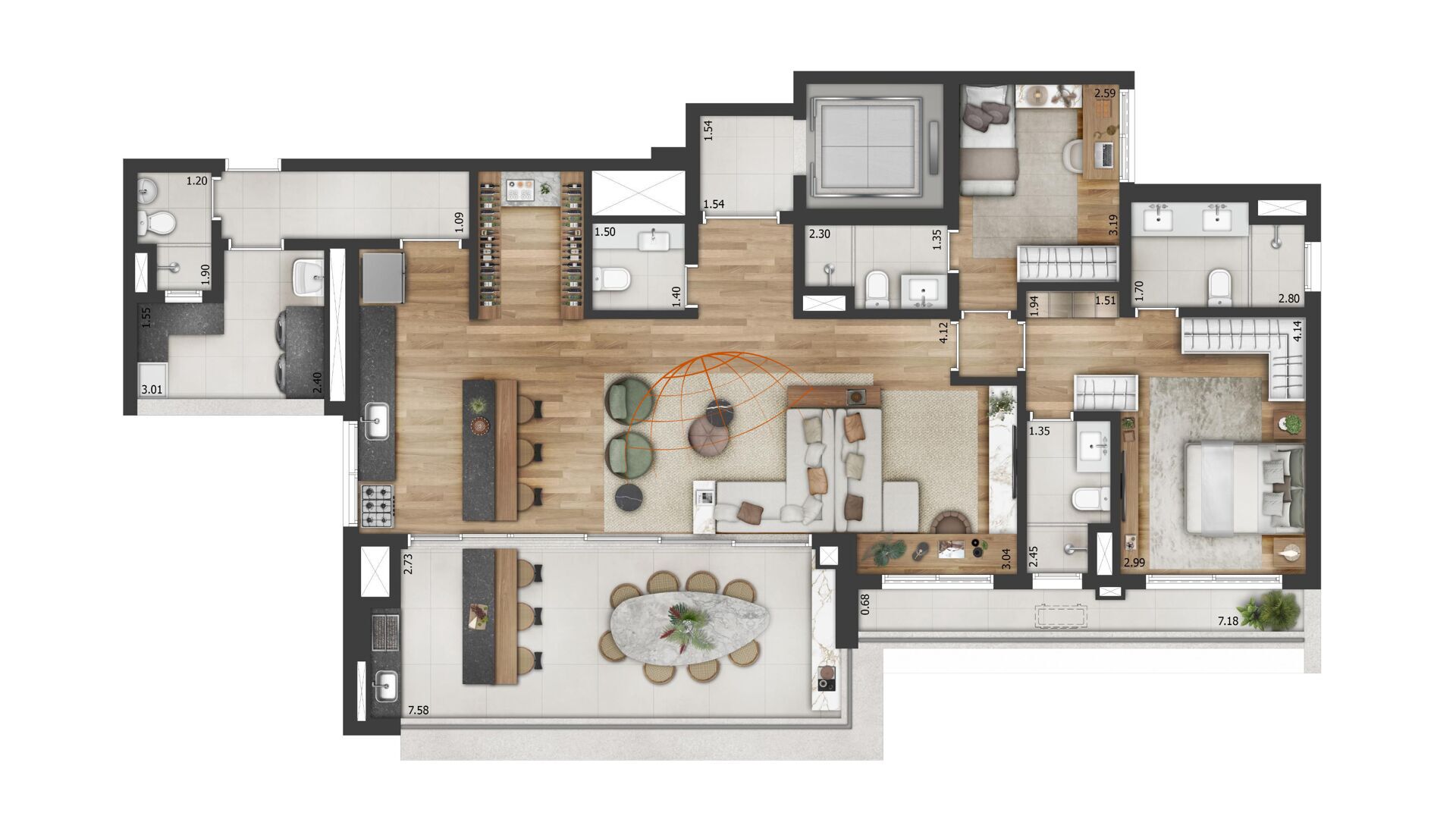 Apartamento, 3 quartos, 150 m² - Foto 30