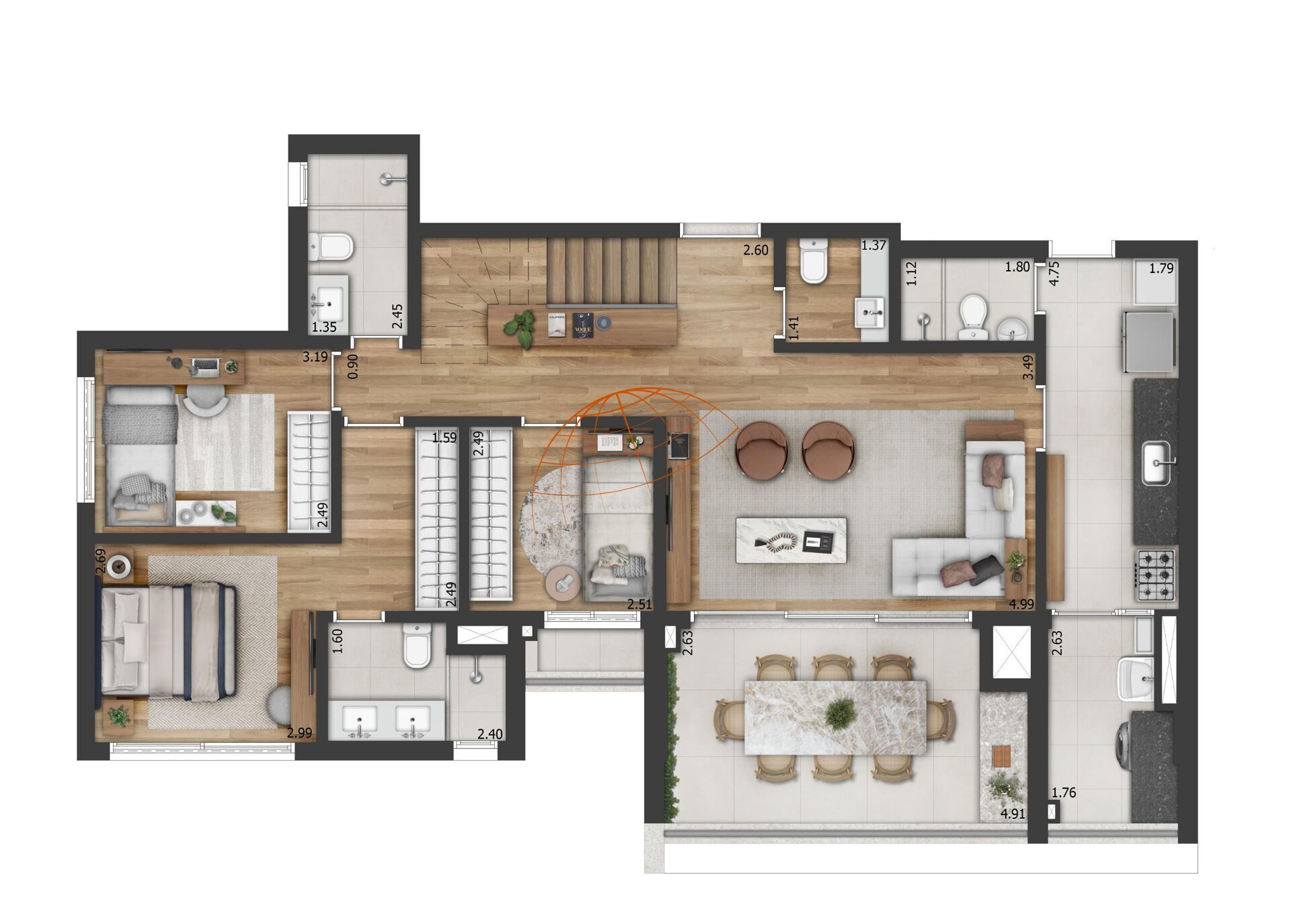 Apartamento, 3 quartos, 150 m² - Foto 32