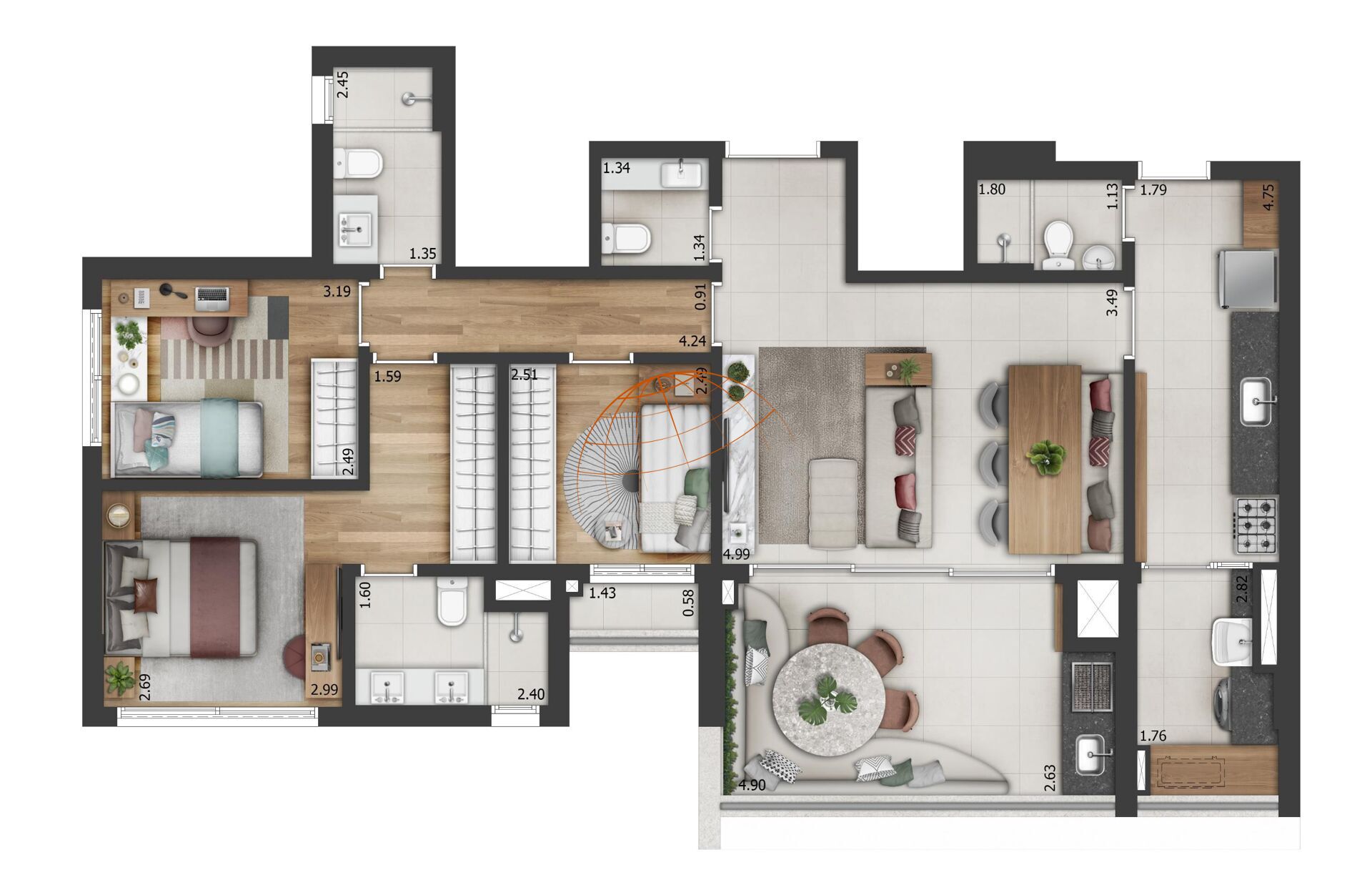 Apartamento, 3 quartos, 150 m² - Foto 27