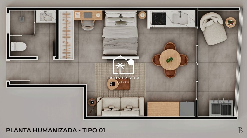 Apartamento, 1 quarto, 32 m² - Foto 9