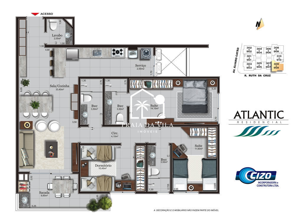 Apartamento, 3 quartos, 109 m² - Foto 21