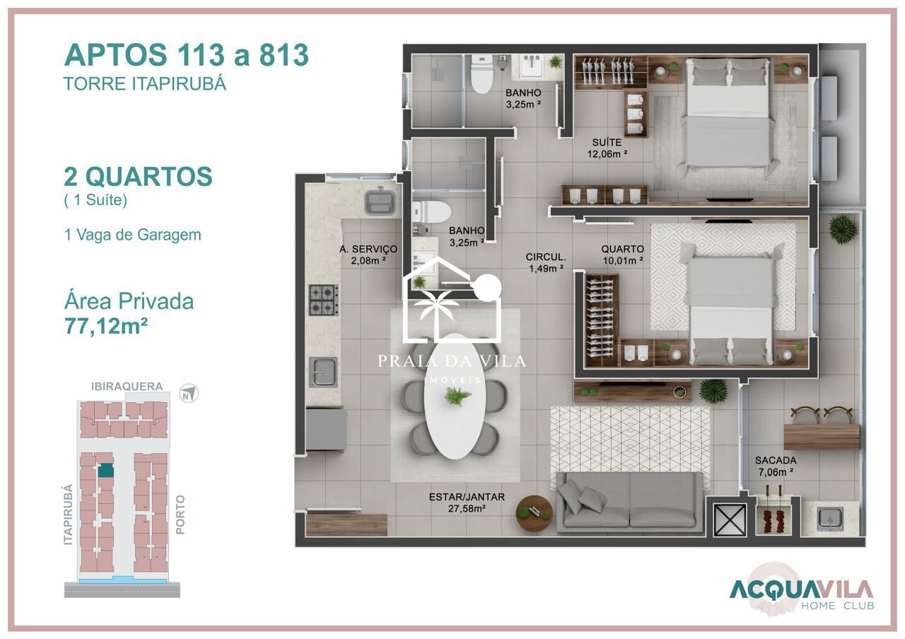 Apartamento, 2 quartos, 77 m² - Foto 15