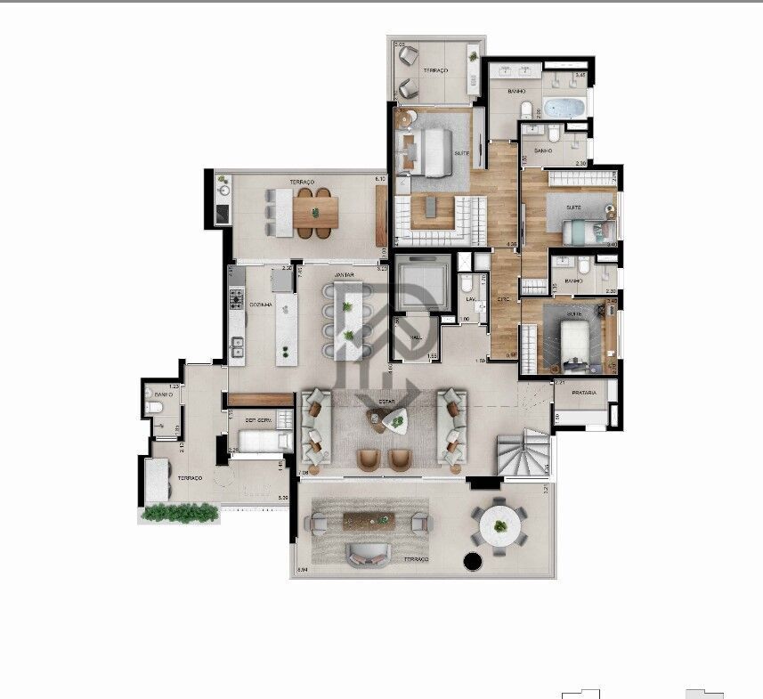 Apartamento, 4 quartos, 232 m² - Foto 44