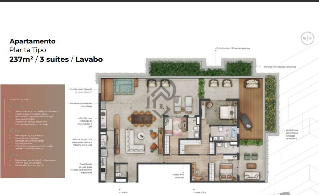 Cobertura, 3 quartos, 237 m² - Foto 50